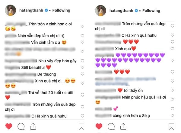 Khi tăng thanh hà than thở mặt tròn vo vì đi chơi nhiều còn các fan lại thấy điều khác