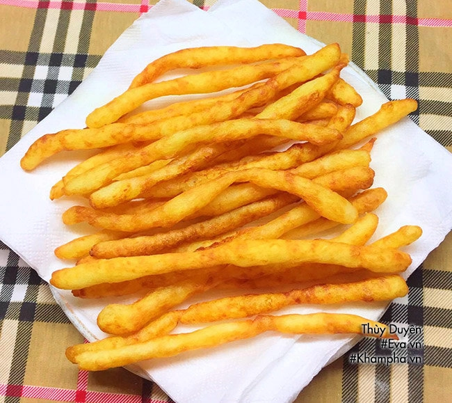 Khoai tây que chiên cho bé nhâm nhi cuối tuần