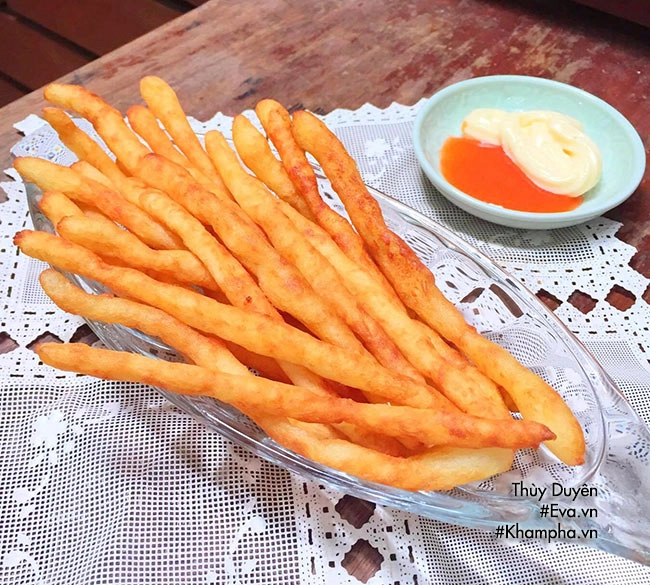 Khoai tây que chiên cho bé nhâm nhi cuối tuần