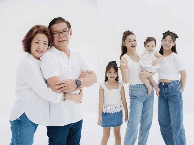 Khoe ảnh thời bé phạm quỳnh anh tiết lộ 3 con gái hưởng một điểm nhan sắc bao người ước nhưng không được