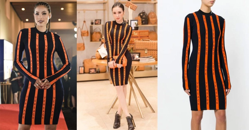 Không chỉ diện lại đồ của angela phương trinh phạm hương còn đụng hàng giày của hồ ngọc hà