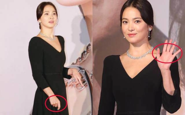 Không đeo nhẫn cưới trang phục lộng lẫy nhưng song hye kyo vẫn khiến fan thất vọng vì