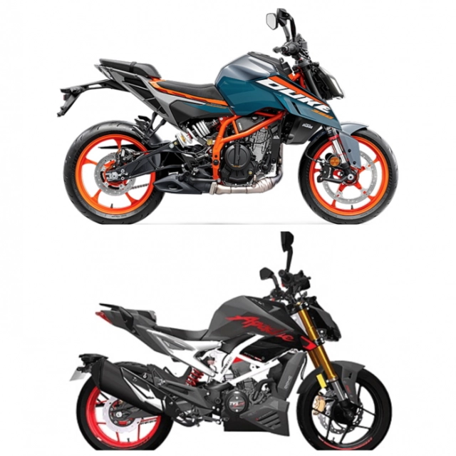Ktm 390 duke vs tvs apache rtr 310 trên bàn cân thông số