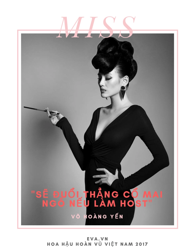 Mai ngô sẽ không sống sót tại hoa hậu hoàn vũ 2017 nếu hoàng yến làm host