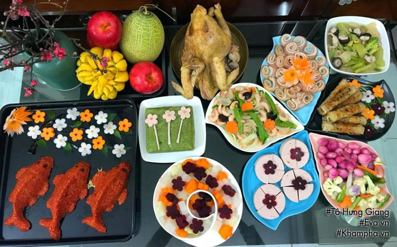 Mâm cỗ cúng ông táo đẹp xuất sắc chỉ mất 2 giờ hoàn thành khiến ai cũng bất ngờ