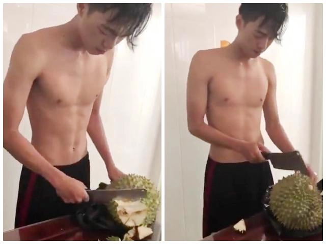 Màn vật lộn của trai trẻ chứng tỏ bổ sầu riêng là thử thách khó nhất nhì thiên hạ