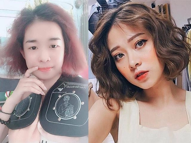 Mang ảnh hot girl đi làm tóc giá 18 triệu cô gái điếng người nhận lại kiểu tóc điện giật