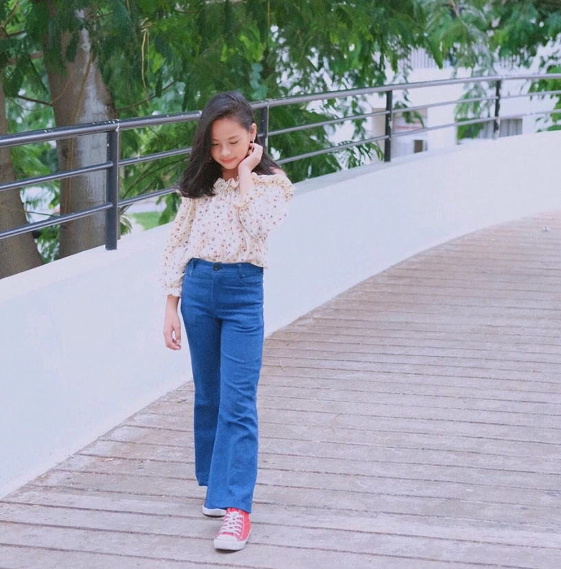 Mẫu nhí 11 tuổi nổi tiếng sài gòn em thích thì em mặc thôi không e ngại gì