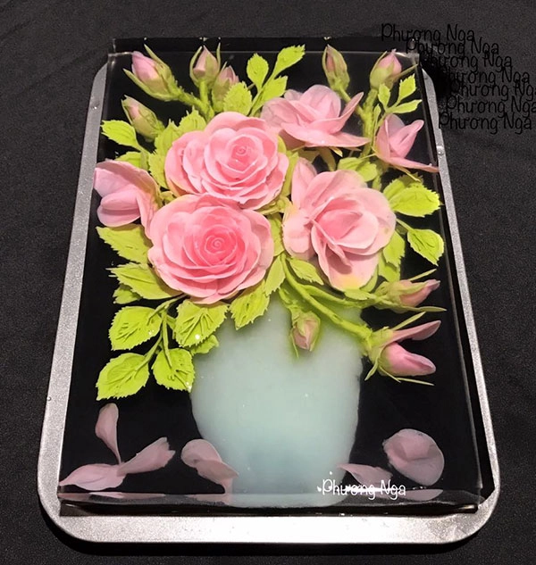 Mẹ 8x được dân mạng thế giới phong thánh tỉa thạch 3d việt vì món ăn đẹp choáng váng