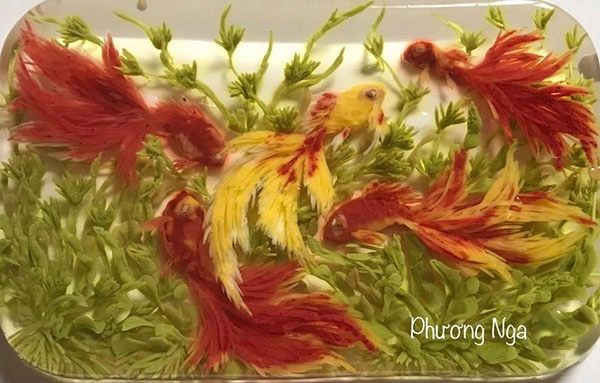 Mẹ 8x được dân mạng thế giới phong thánh tỉa thạch 3d việt vì món ăn đẹp choáng váng