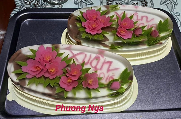 Mẹ 8x được dân mạng thế giới phong thánh tỉa thạch 3d việt vì món ăn đẹp choáng váng