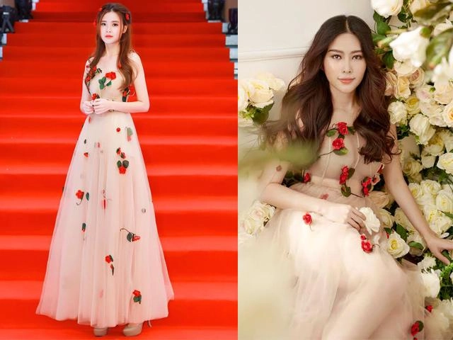 Nam em và midu đụng váy công chúa hoa hồng những ngày cận tết