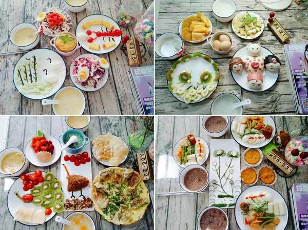 Ngày nào chồng trẻ cũng vào bếp nấu ăn sáng toàn món ngon đẹp cho vợ con