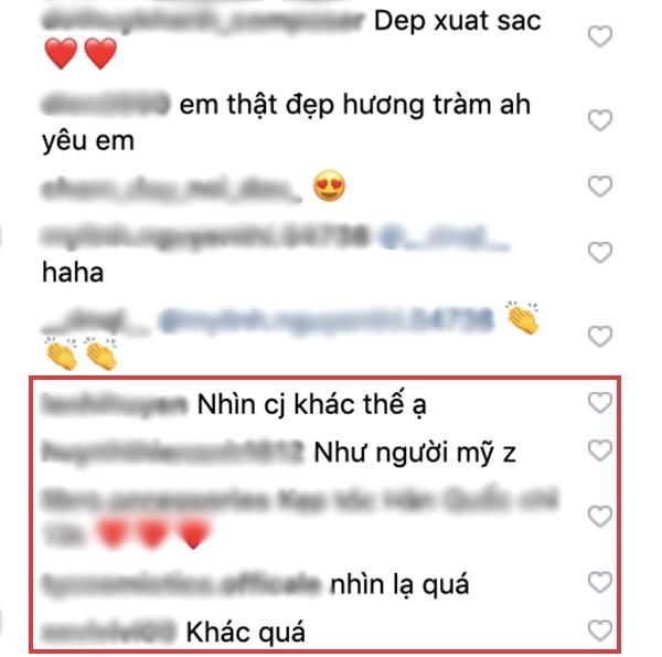 Ngỡ ngàng trước nhan sắc mới của hương tràm fan chỉ biết thốt lên hai từ người lạ
