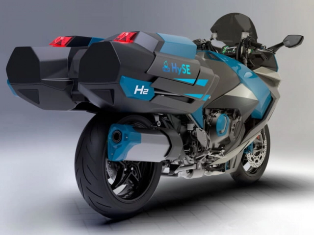 Nguyên mẫu kawasaki h2sx hyse sử dụng nguyên liệu hydro thay thế xăng