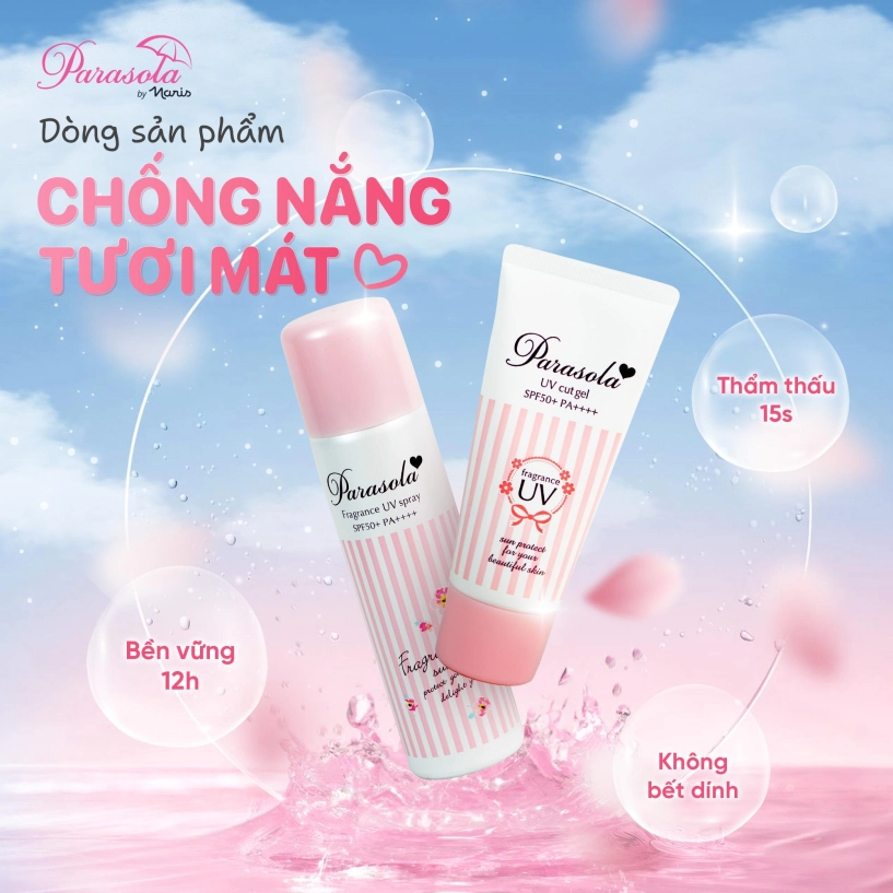 Parasola by naris đột phá công nghệ 5 lớp màng bảo vệ dưới nắng