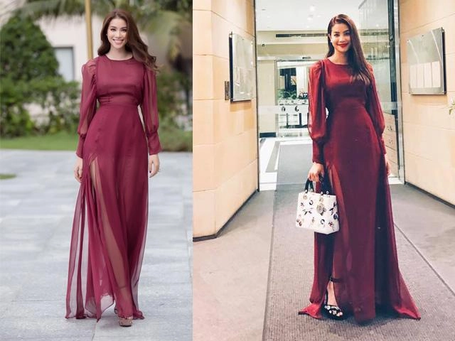 Phạm hương diện lại váy cũ rớt nước mắt trước ngày trao lại vương miện