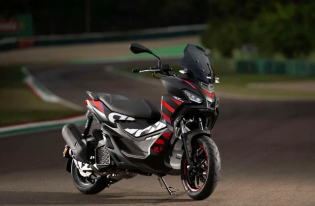 Ra mắt phiên bản aprilia sr gt 200 replica 2023 mang màu sắc đội đua hoàn toàn mới