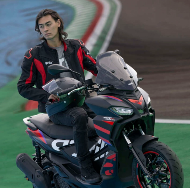Ra mắt phiên bản aprilia sr gt 200 replica 2023 mang màu sắc đội đua hoàn toàn mới