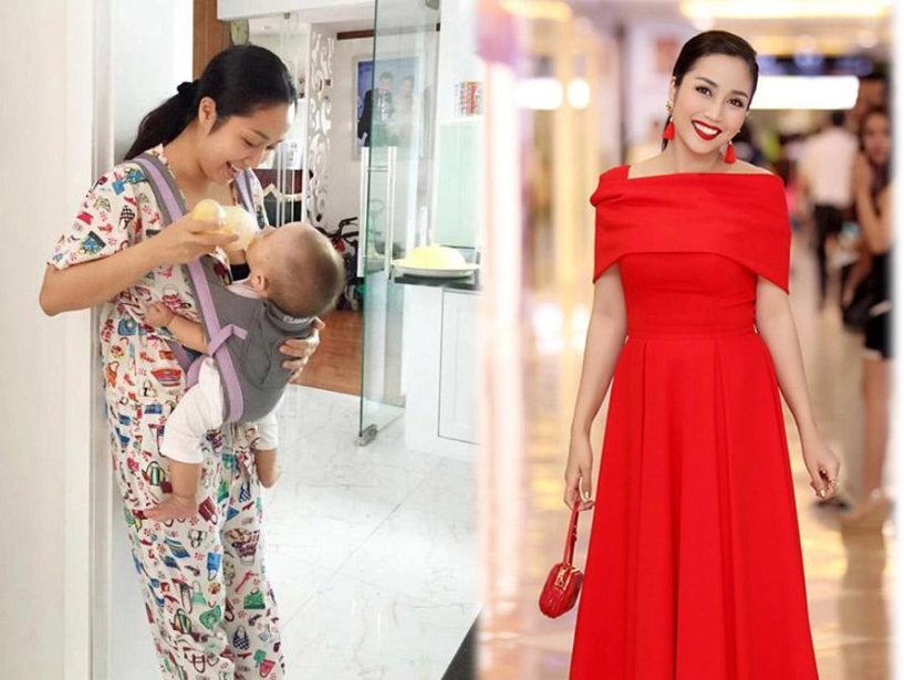 Ra ngoài mặc đẹp không ai bằng ở nhà chăm con mỹ nhân cũng tuềnh toàng như sen cả thôi