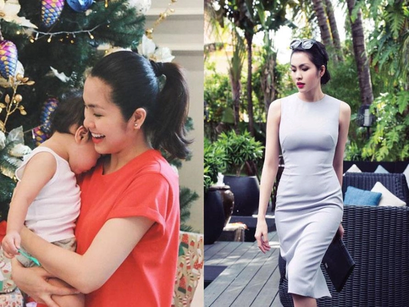 Ra ngoài mặc đẹp không ai bằng ở nhà chăm con mỹ nhân cũng tuềnh toàng như sen cả thôi