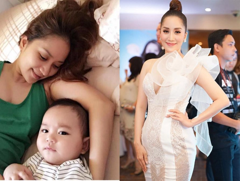 Ra ngoài mặc đẹp không ai bằng ở nhà chăm con mỹ nhân cũng tuềnh toàng như sen cả thôi