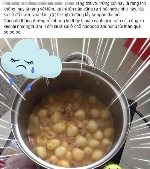 Rang thịt lõng bõng nước chàng trai hỏi lỗi sai dân mạng cười sai ngay khi quyết định vào bếp