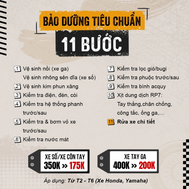 Rửa xe chi tiết liệu có cần thiết đối với xe máy