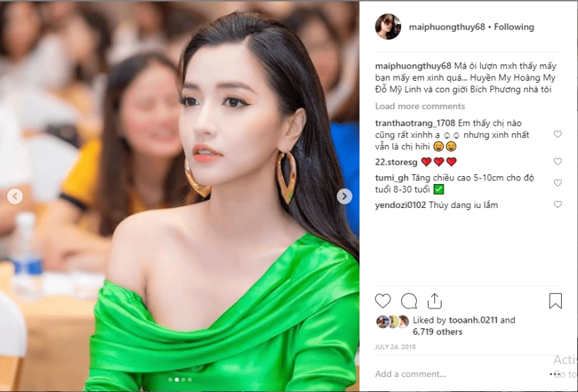 Sau hhen niê tiểu vy và giờ là hương giang góp mặt vào hội mỹ nhân của mai phương thúy