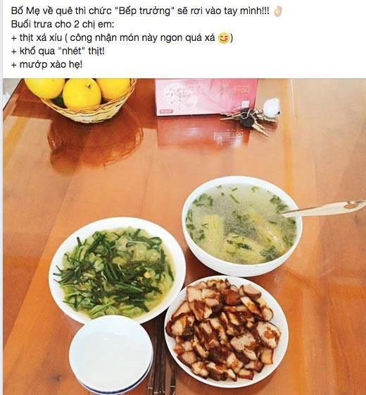 Thanh niên ế vợ khoe nấu cơm 4 món làm cả sữa chua dân mạng lại để ý chiếc bàn
