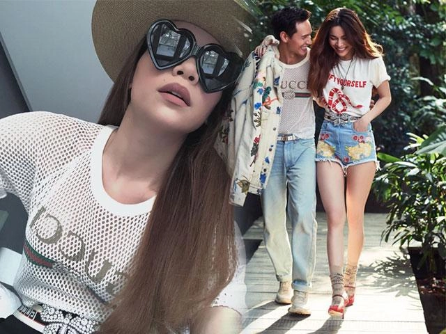 Thì ra hồ ngọc hà âm thầm diện lại áo của kim lý mà không ai biết