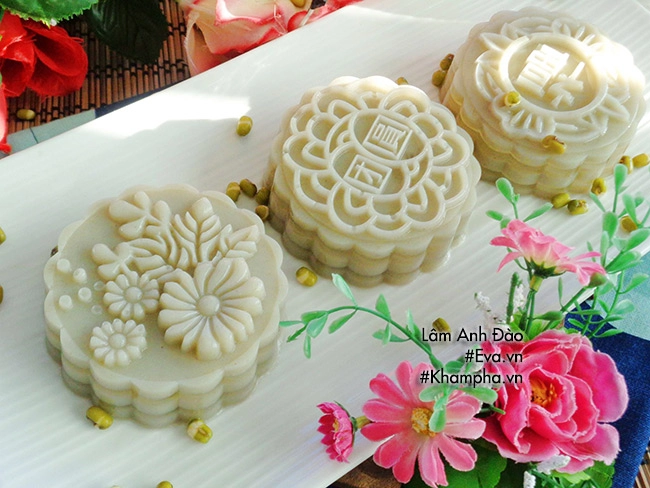 Thơm mát với bánh trung thu rau câu đậu xanh bé nào cũng thích