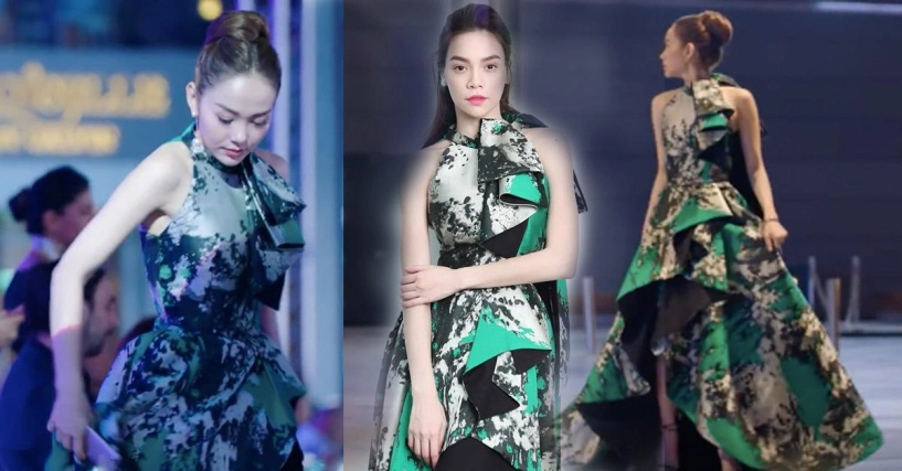 Tình chị em đã không còn nhưng minh hằng vẫn diện lại váy của hồ ngọc hà