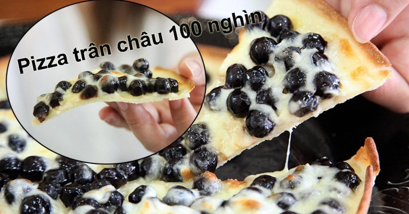 Trà sữa xưa rồi pizza trân châu 100 nghìncái là món ăn mới nhất gây sốc tín đồ trân châu