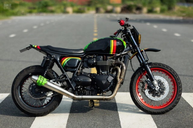 Triumph street twin độ lấy cảm hứng từ nhạc reggae