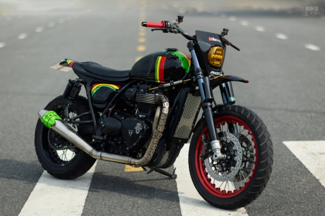 Triumph street twin độ lấy cảm hứng từ nhạc reggae