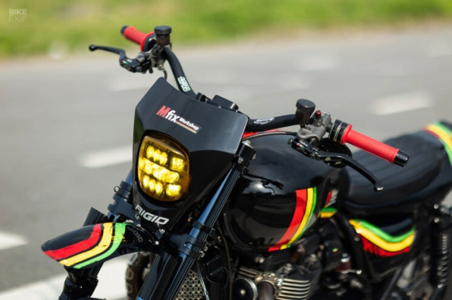 Triumph street twin độ lấy cảm hứng từ nhạc reggae