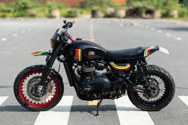 Triumph street twin độ lấy cảm hứng từ nhạc reggae
