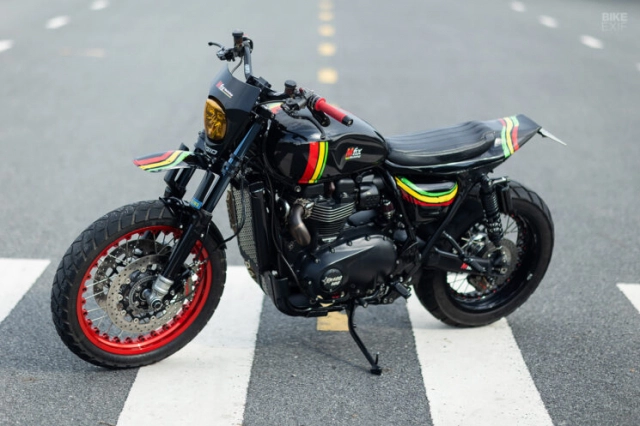 Triumph street twin độ lấy cảm hứng từ nhạc reggae