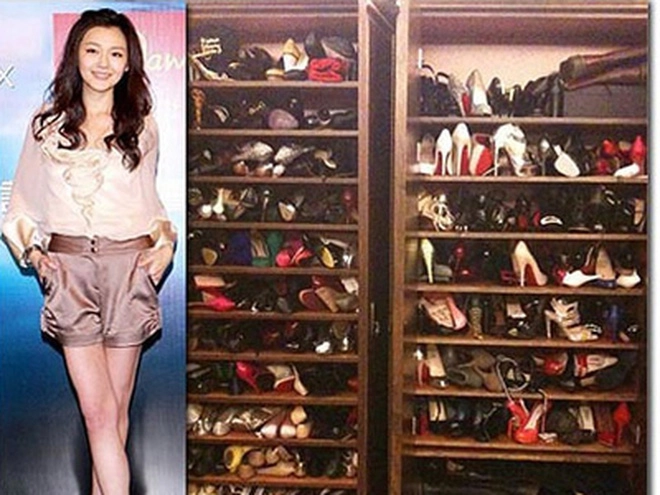 Từ hy viên xếp xó hơn 700 đôi giày vì chân quá to sau khi sinh con