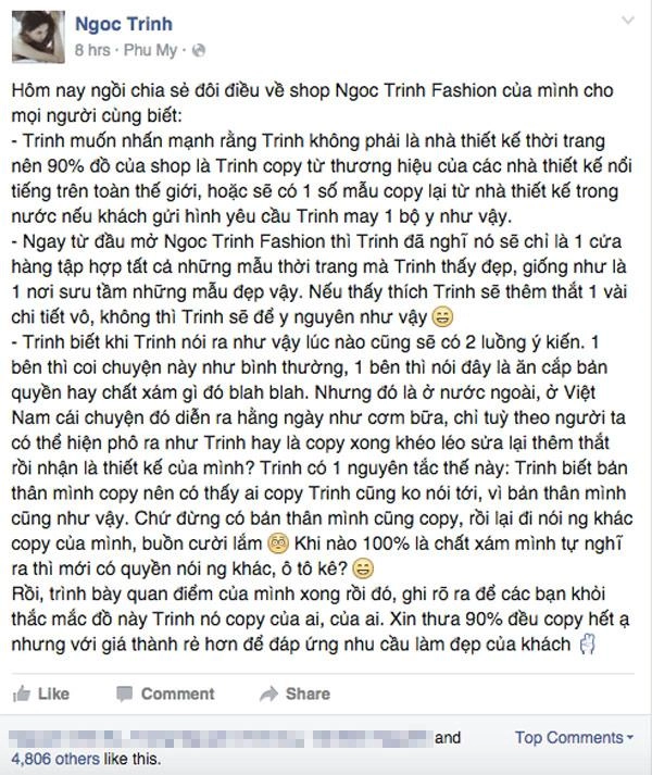 Tưởng đụng váy với kỳ duyên nhưng hoá ra ngọc trinh lại bị nghi diện đồ nhái