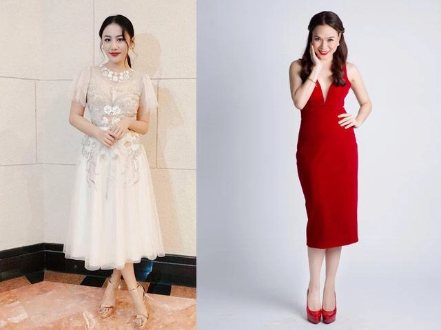 Văn mai hương bị sự cố rách váy và rồi bà bụt mỹ tâm đã xuất hiện cứu nguy