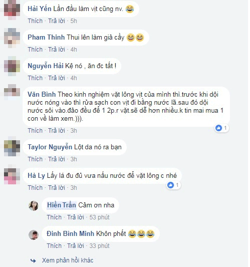 Vặt lông ngan mãi không hết cô nàng tức mình lọc bỏ luôn da