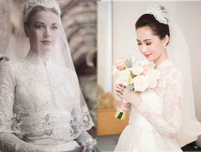 Váy cưới của thu thảo 