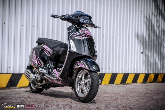 Vespa độ trợ lực cổ hầm hố nâng tầm thẩm mỹ và cải thiện hiệu năng