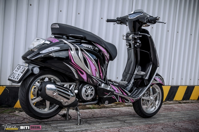 Vespa độ trợ lực cổ hầm hố nâng tầm thẩm mỹ và cải thiện hiệu năng