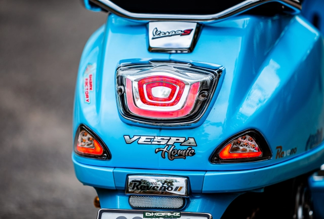 Vespa lx150 tiêu tốn hơn 200 triệu đồng để trở thành một tác phẩm nghệ thuật