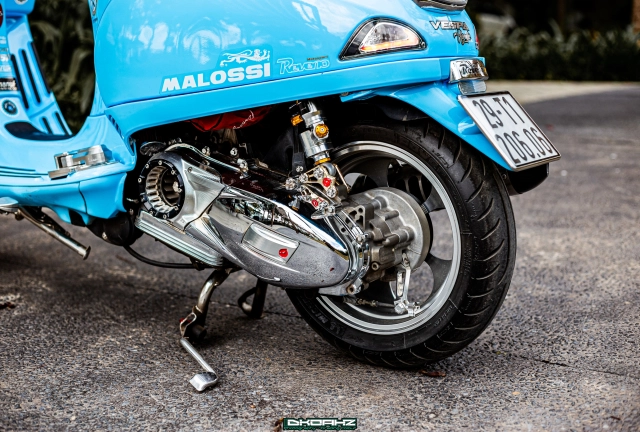 Vespa lx150 tiêu tốn hơn 200 triệu đồng để trở thành một tác phẩm nghệ thuật