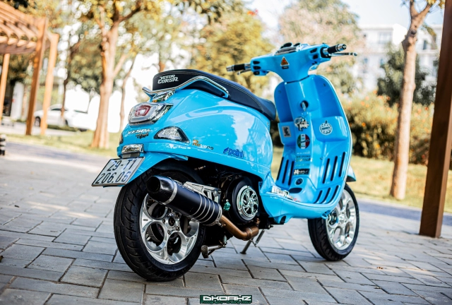 Vespa lx150 tiêu tốn hơn 200 triệu đồng để trở thành một tác phẩm nghệ thuật