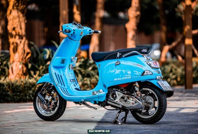 Vespa lx150 tiêu tốn hơn 200 triệu đồng để trở thành một tác phẩm nghệ thuật
